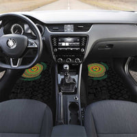 Vanuatu Tribal Tattoo with Namele Leaves Car Mats