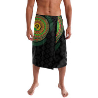 Vanuatu Tribal Tattoo with Namele Leaves Lavalava LT03 Black - Polynesian Pride