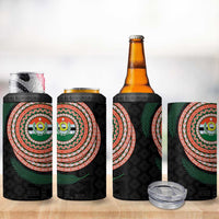 Penama Tribal Tattoo with Namele Leaves 4 in 1 Can Cooler Tumbler LT03 - Polynesian Pride