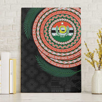 Penama Tribal Tattoo with Namele Leaves Canvas Wall Art LT03 Without Frame Black - Polynesian Pride