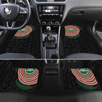 Penama Tribal Tattoo with Namele Leaves Car Mats LT03 Set 4pcs Black - Polynesian Pride