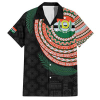 Penama Tribal Tattoo with Namele Leaves Family Matching Tank Maxi Dress and Hawaiian Shirt