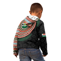 Penama Tribal Tattoo with Namele Leaves Kid Hoodie LT03 - Polynesian Pride