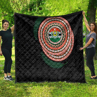 Penama Tribal Tattoo with Namele Leaves Quilt