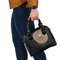 Penama Tribal Tattoo with Namele Leaves Shoulder Handbag