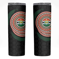 Penama Tribal Tattoo with Namele Leaves Skinny Tumbler LT03 Black - Polynesian Pride