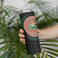 Penama Tribal Tattoo with Namele Leaves Skinny Tumbler LT03 - Polynesian Pride