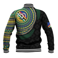 Torba Tribal Tattoo with Namele Leaves Baseball Jacket LT03 - Polynesian Pride
