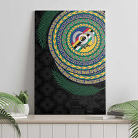 Torba Tribal Tattoo with Namele Leaves Canvas Wall Art LT03 - Polynesian Pride
