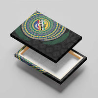 Torba Tribal Tattoo with Namele Leaves Canvas Wall Art LT03 - Polynesian Pride