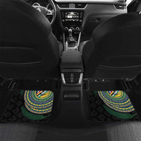 Torba Tribal Tattoo with Namele Leaves Car Mats LT03 Set 2pcs - Back Black - Polynesian Pride