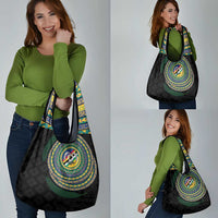 Torba Tribal Tattoo with Namele Leaves Grocery Bag LT03 - Polynesian Pride