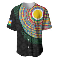 Shefa Tribal Tattoo with Namele Leaves Baseball Jersey