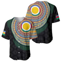 Shefa Tribal Tattoo with Namele Leaves Baseball Jersey