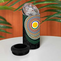 Shefa Tribal Tattoo with Namele Leaves 4 in 1 Can Cooler Tumbler LT03 - Polynesian Pride