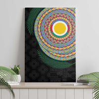 Shefa Tribal Tattoo with Namele Leaves Canvas Wall Art LT03 - Polynesian Pride