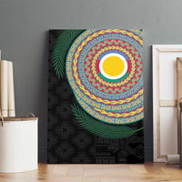 Shefa Tribal Tattoo with Namele Leaves Canvas Wall Art LT03 - Polynesian Pride