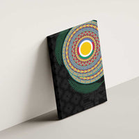 Shefa Tribal Tattoo with Namele Leaves Canvas Wall Art LT03 - Polynesian Pride