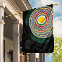 Shefa Tribal Tattoo with Namele Leaves Garden Flag