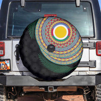 Shefa Tribal Tattoo with Namele Leaves Spare Tire Cover
