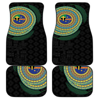 Tafea Tribal Tattoo with Namele Leaves Car Mats LT03 - Polynesian Pride