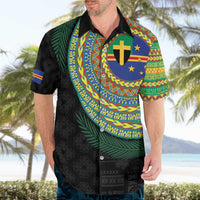 Tafea Tribal Tattoo with Namele Leaves Hawaiian Shirt LT03 - Polynesian Pride