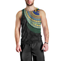 Tafea Tribal Tattoo with Namele Leaves Men Tank Top LT03 - Polynesian Pride