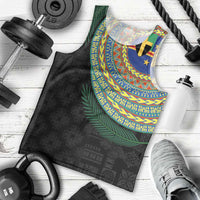 Tafea Tribal Tattoo with Namele Leaves Men Tank Top LT03 - Polynesian Pride