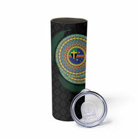 Tafea Tribal Tattoo with Namele Leaves Skinny Tumbler