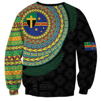 Tafea Tribal Tattoo with Namele Leaves Sweatshirt LT03 - Polynesian Pride