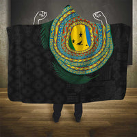 Malampa Tribal Tattoo with Namele Leaves Hooded Blanket LT03 - Polynesian Pride