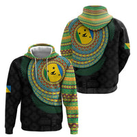 Malampa Tribal Tattoo with Namele Leaves Hoodie