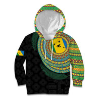 Malampa Tribal Tattoo with Namele Leaves Kid Hoodie