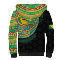 Malampa Tribal Tattoo with Namele Leaves Sherpa Hoodie LT03 - Polynesian Pride