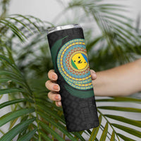Malampa Tribal Tattoo with Namele Leaves Skinny Tumbler LT03 - Polynesian Pride