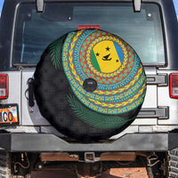 Malampa Tribal Tattoo with Namele Leaves Spare Tire Cover