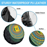 Malampa Tribal Tattoo with Namele Leaves Spare Tire Cover