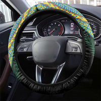 Malampa Tribal Tattoo with Namele Leaves Steering Wheel Cover LT03 - Polynesian Pride