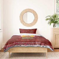 Aloha Plumeria Flowers Bedding Set With Hawaiian Style Tapa Tribal LT03 - Polynesian Pride