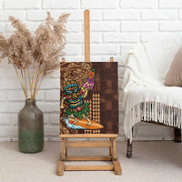 Hawaiian Tiki Mask Surfing Kakau Pattern Canvas Wall Art LT03 - Polynesian Pride
