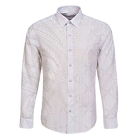 Niue White Sunday Family Matching Short Sleeve Bodycon Dress and Hawaiian Shirt Hiapo Tribal Art Tattoos - Polynesian Pride