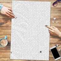Niue White Sunday Puzzle Hiapo Tribal Art Tattoos LT03 White - Polynesian Pride
