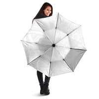 Niue White Sunday Umbrella Hiapo Tribal Art Tattoos LT03 - Polynesian Pride