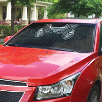 Super Samoan Traditional Tribal Art Tattoos Auto Sun Shade Black Color - Polynesian Pride