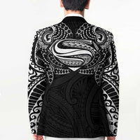 Super Samoan Traditional Tribal Art Tattoos Blazer Black Color - Polynesian Pride