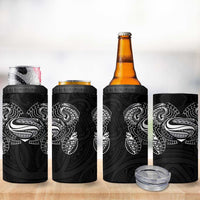 Super Samoan Traditional Tribal Art Tattoos 4 in 1 Can Cooler Tumbler Black Color LT03 - Polynesian Pride