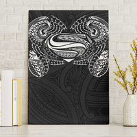 Super Samoan Traditional Tribal Art Tattoos Canvas Wall Art Black Color LT03 Without Frame Black - Polynesian Pride
