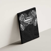 Super Samoan Traditional Tribal Art Tattoos Canvas Wall Art Black Color LT03 - Polynesian Pride