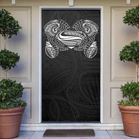 Super Samoan Traditional Tribal Art Tattoos Door Cover Black Color LT03 Black - Polynesian Pride