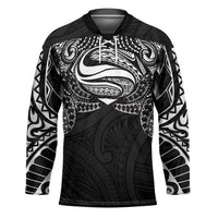 Super Samoan Traditional Tribal Art Tattoos Hockey Jersey Black Color LT03 Unisex Black - Polynesian Pride